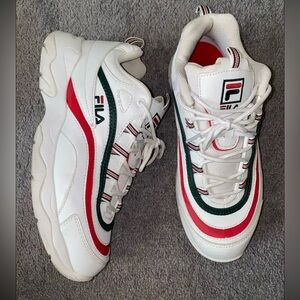 Red, White, & Green Fila Sneakers